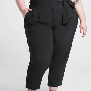 BLACK - Athleta Women's Skyline Pant II Paperbag Waist Decorative Tie